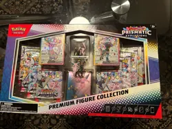 Pokemon TCG Scarlet & Violet Prismatic Evolutions Premium Figure Collection Box - Image 1