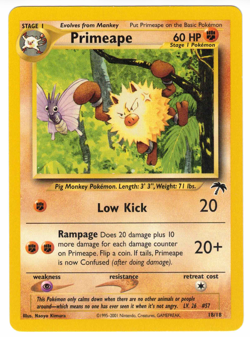 Primeape 18/18 Southern Islands Promo Regular Rare Vintage Pokemon Card - Image 1