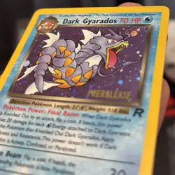 LP+ Pokemon TCG Dark Gyarados Prerelease Holo Rare Card 8/82 Vintage - Image 3