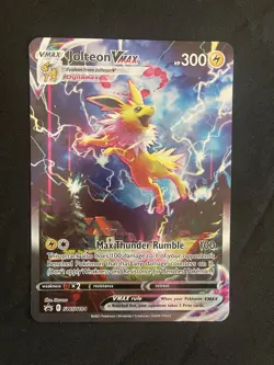Pokemon TCG Jolteon VMAX SWSH184 JUMBO Promo Card – Oversized - Image 1
