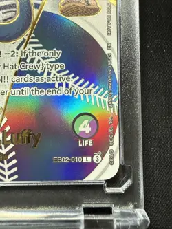 Monkey D Luffy EB02-010 L Dodgers One Piece Night Promo Card English 2025 - Image 5