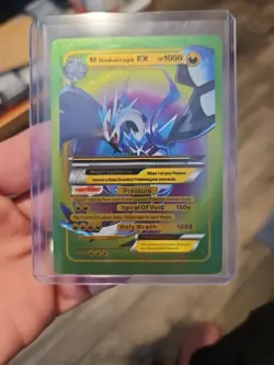 M Shadow Lugia EX Rainbow Foil Fan Art Vinyl Premium Textured Collector Card - Image 1
