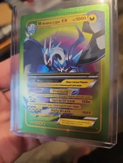 M Shadow Lugia EX Rainbow Foil Fan Art Vinyl Premium Textured Collector Card - Image 2