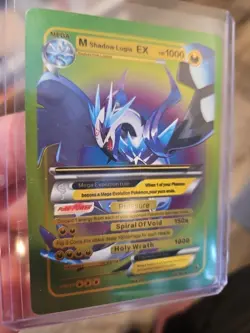 M Shadow Lugia EX Rainbow Foil Fan Art Vinyl Premium Textured Collector Card - Image 4