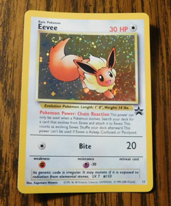 Eevee "Swirl" Holo Pokemon Black Star Promo Card #11 Pokemon League 2001 - Image 1