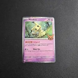 2024 Pokemon TCG Trick Or Trade Mimikyu Cosmos Holo Rare Card 37/91 - Image 1