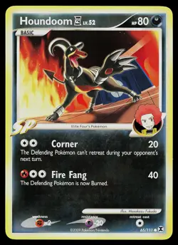 Pokemon Card - Houndoom E4 Rising Rivals 65/111 Common - Image 1