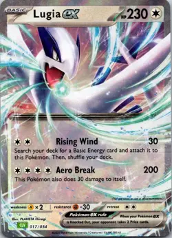 Lugia ex 017/034 Trading Card Game Classic Classic Collection NM - Image 1