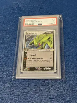 Pokemon Tyranitar ex 17/17 HOLO POP Series 1 2004 Pokemon Card PSA 7 NM Vintage - Image 1