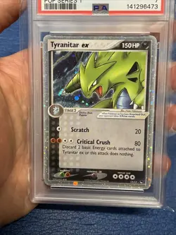 Pokemon Tyranitar ex 17/17 HOLO POP Series 1 2004 Pokemon Card PSA 7 NM Vintage - Image 4