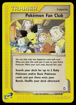 Pokemon Card - Pokemon Fan Club Aquapolis 130 Uncommon - Image 1