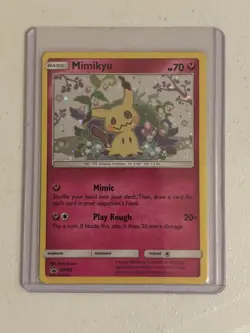 Pokemon Card - TCG: Mimikyu - Sun & Moon Promos - SM163 - Holo - Swirl - NM+ - Image 1