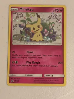 Pokemon Card - TCG: Mimikyu - Sun & Moon Promos - SM163 - Holo - Swirl - NM+ - Image 5