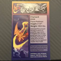 2019 Pokemon Charizard Kanto Power Mini Tins Promo Full Art Card #006 - Image 2