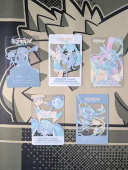 Pokemon feat. Hatsune Miku Project VOLTAGE LIVE Limited Clear Card 5 Set JAPAN - Image 2