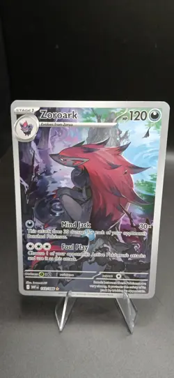 TCG Zoroark 143/086 (NM) Illustration Rare White Flare Pokemon Card Plus Bonus - Image 2