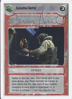 Star Wars CCG - Jerry Harte † (Head Controller) - signed card - autograph - Image 1