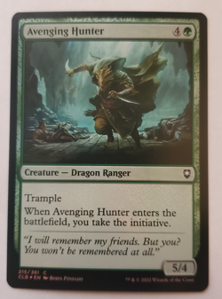 1x Avenging Hunter FOIL CLB Battle for Baldur's Gate MTG NM - Image 1