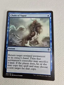 Wizards Chain of Vapor Commander 2016 Instant Blue Uncommon 084 Regular MTG - Image 1