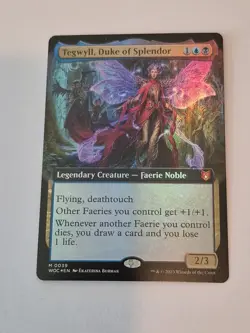 1x MTG, Tegwyll, Duke of Splendor FOIL 39 (Extended Art) Wilds of Eldraine NM x1 - Image 1