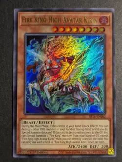 🔥💯1996 Yu-Gi-Oh! Fire King High Avatar Kirin #SR14-EN002 1st Edition 🔥💯 - Image 1