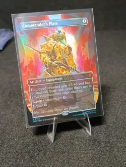 Commander's Plate (Borderless) Commander: Teenage Mutant Ninja Turtles Foil LP - Image 1