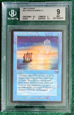Sea Kings' Blessing - Legends - MTG - BGS 9 - MINT - Quad ++ - Image 1