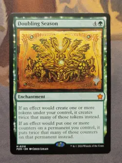 1x Doubling Season - Promo Pack: Foundations Mythic MTG NM - Image 1