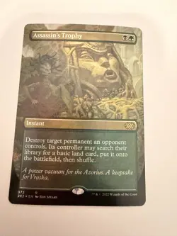 Assassin's Trophy Borderless Foil Double Masters 2022 Rare Black Green #372 - Image 1
