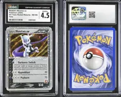 Rocket's Mewtwo EX 99/109 Holo EX Team Rocket Returns Pokemon CGC 4.5 - Image 1