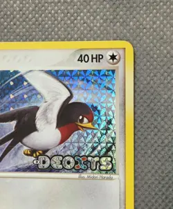 Taillow 80/107 Reverse Holo Stamped EX Deoxys (2005) Pokemon TCG Vintage LP+ - Image 4