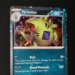 Pokemon TCG - Tyranitar Cosmos Tin Promo with awesome swirl! NM PAL 135 - Image 3