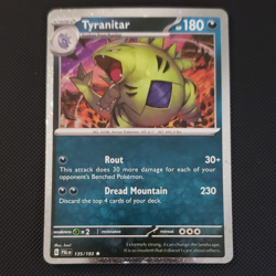 Pokemon TCG - Tyranitar Cosmos Tin Promo with awesome swirl! NM PAL 135 - Image 4