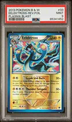 2013 Pokemon B and W Eelek Tross - rev foil plasma blast - Image 1