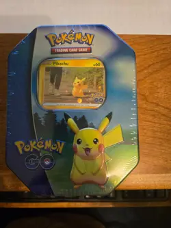 Pokemon TCG Pokemon Go Pikachu Tin - 2022 Brand New Factory Sealed Pikachu - Image 1
