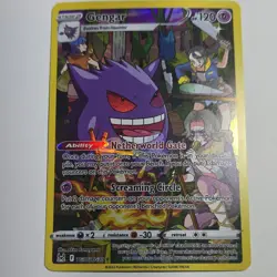 Pokemon TCG Gengar TG06/TG30 Full Art Ultra Rare Holo Lost Origin Stage 2 120 H… - Image 1