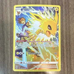 Pokemon Jolteon Ultra Rare Full Art Holo TG04/TG30 Brilliant Stars 100 HP - Image 1