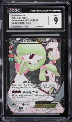 CGC 9 Gardevoir EX Full Art Generations Radiant Collection 2016 Pokemon #RC30 - Image 1