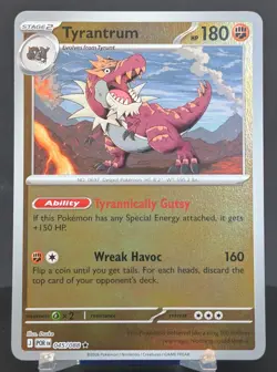 Pokemon Tyrantrum #045/088 English POR Perfect Order Reverse Holo - Image 1