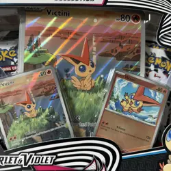 Pokemon Black Bolt & White Flare Victini Illustration Collection Box ✅ - Image 3
