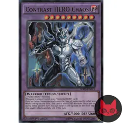 Yugioh Contrast HERO Chaos SDHS-EN041 Ultra Rare 1st Edition NM - Image 1