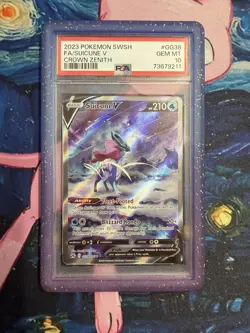Pokemon Suicune V GG38/GG70 - Crown Zenith 2023 - PSA 10 GEM MINT - Image 1