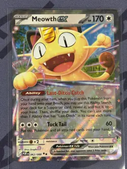 Pokemon TCG - Meowth ex 062/088 Double Rare - Pack Fresh/NM - ME: Perfect Order - Image 1