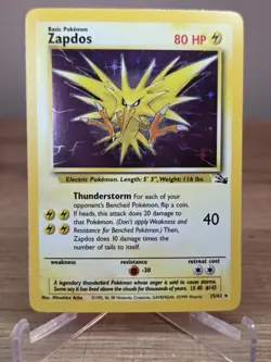 Pokemon Zapdos 15/62 Fossil Holo - Image 3