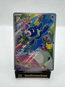 Pokemon POPPLIO MEP 045 Ascended Heroes - 1st Partner FULL ART PROMO - NM - Image 1