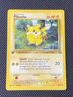 Pokemon Pikachu Jungle 60/64 Regular English Basic HP 1st Edition - Image 1