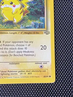 Pokemon Pikachu Jungle 60/64 Regular English Basic HP 1st Edition - Image 4