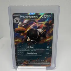 Pokemon Houndoom EX SVP 103 Full Art Holo Flame Promo 270 HP 90/220 Attack EN - Image 1