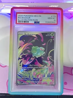 2025 POKEMON MEG EN-MEGA EVOLUTION IR #133 BULBASAUR PSA 10 - Image 1