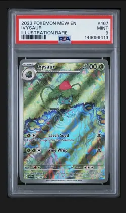 2023 POKEMON MEW EN-151 ILLUSTRATION RARE #167 IVYSAUR PSA 9 - Image 1